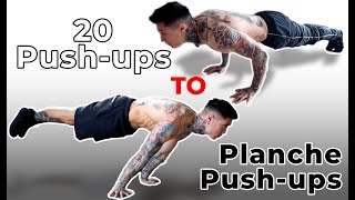 How To Full Planche Pushup  5 Steps [upl. by Amati]