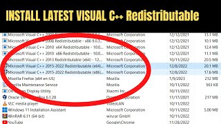 How to Download amp Install Visual C Redistributable in Windows 1110 2023 Latest [upl. by Bride587]