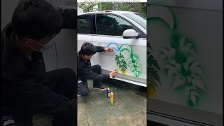 amazing car paint remove🥶 shorts shortsfeed [upl. by Asnarepse]