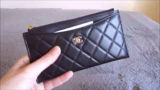 Chanel Wallet Long Card Holder  Review [upl. by Gilburt]