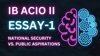 IB ACIO 2023 Descriptive writing Security Needs Vs Public Aspirations  IB ACIO 2 TIER 2 exam [upl. by Minoru]