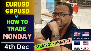 EURUSD Analysis MONDAY 4 DEC  GBPUSD Analysis MONDAY 4 DEC  EURUSD Strategy  GBPUSD Strategy [upl. by Noraj]