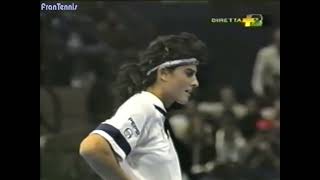 Monica Seles vs Gabriela Sabatini 1992 YEC SF Highlights [upl. by Aemat]