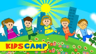 Head Shoulders Knees and Toes  Nursery Rhymes And Kids Songs by KidsCamp [upl. by Drofdeb]