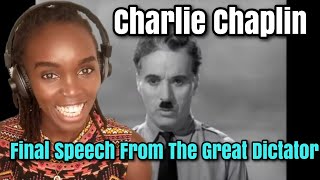 Charlie Chaplin  Final Speech From The Great Dictator  REACTION [upl. by Etterraj]