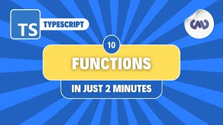 TypeScript Tutorial 10 Functions in Just 2 Minutes – Declaration Expression and Arrow Functions [upl. by Umeko852]