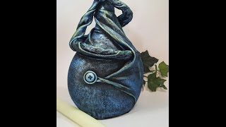 Altered Bottle using Powertex Timelapse Tutorial [upl. by Eirrahs554]