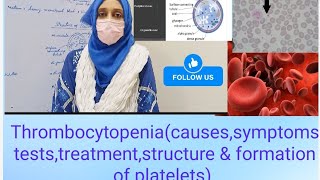 Thrombocytopeniacausessymptomsteststreatmentstructure amp formation of platelets [upl. by Okeim588]