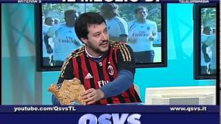 QSVS PREVISIONE SALVINI PRIMA DI MILAN  ATALANTA  TELELOMBARDIA TOP CALCIO 24 [upl. by Hannie368]