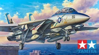 F14D TOMCAT full video build TAMIYA [upl. by Akerehs]