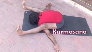 Kurmasana and Supta Kurmasana  Tortoise Pose  Ashtanga Power Yoga  Vyfhealth [upl. by Marla]