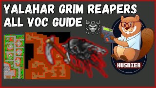 Yalahar Grim Reapers  All Voc Guide  Tibia [upl. by Gipson522]