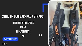 Stihl br600 backpack blower strap replacement stihlleafblower stihl smallengine mechanic [upl. by Euqinommod]