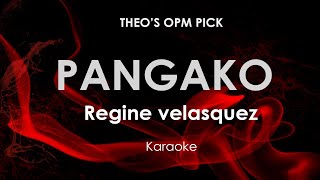 Pangako  Regine Velasquez karaoke [upl. by Hulen]