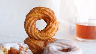 French Cruller Donuts No Yeast amp Soft Donat Empuk Tanpa Ragi [upl. by Jeminah]