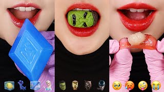 15MINUTES EMOJI FOOD ASMR COMPILATION FOR SLEEP FROZEN ELSA FOOD RELAXING EATING ASMR ❄️ [upl. by Orvan]