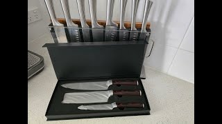 PAUDIN Kitchen Knife Set unboxing  possibly the best value knife set out there [upl. by Ros]