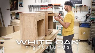 How I Made These White Oak Furniture Pieces For The House [upl. by Nnylak638]