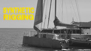 Synthetic Rigging on a 17 ton aluminium catamaran  Part 2 of Hybrid Rigging Ep 101 [upl. by Amabel]