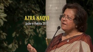 Azra Naqvi  JashneRekhta 2017  Khawateen Ka Mushaira [upl. by Cindelyn]