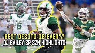 DESOTO LEGEND DJ Bailey 2x STATE CHAMPION SR SZN Highlights [upl. by Kcirtap]