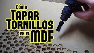 Cómo tapar tornillos en el MDF  DIY [upl. by Parent414]