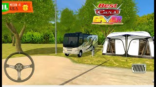 Family Bus Drive To camping to park  Camper VAN Simulator  Android Gameplay [upl. by Lane]