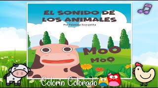 El sonido de los animales Cuento infantil en español con sonidos y onomatopeyas Primeras lecturas [upl. by Eelloh]