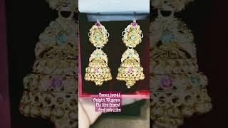 Fancy jumki weight 10 grms gold plz subcribe and like frinds [upl. by Nobie570]