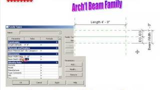 REVIT Beam Family Lesson 2 Parameters and Reference Planes  CADclip [upl. by Loats]