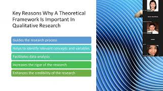 Theoretical Framework in Qualitative Research [upl. by Enimisaj589]