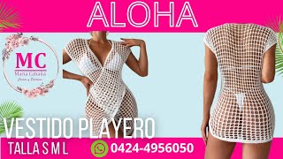 CONFECCIÓN DE VESTIDO PLAYERO ALOHA❤️ Venta del patrón por WhatsApp📲584244956050 [upl. by Tammy]