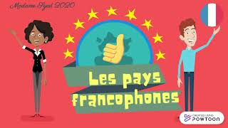 Les pays francophones 29 countries in 2 minutes [upl. by Vivl21]