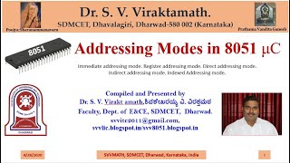 Addressing modes of 8051 Microcontroller [upl. by Iden]