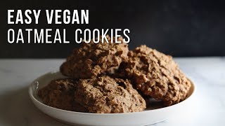 Vegan Oatmeal Cookie Recipe [upl. by Margalo]