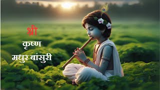 Krishnas Flute बांसुरी Morning Flute Yoga Music Indian Relaxing Flute Positive Energy 2458 [upl. by Gnahc779]