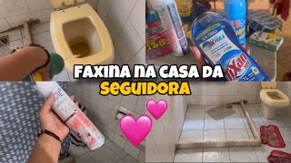 FAXINA PESADONA NA CASA DE UM SEGUIDORA  Banheiro tava uma nojooo ðŸ¤®ðŸ¤¢ [upl. by Foulk]