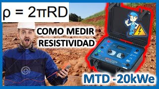 COMO MEDIR RESISTIVIDAD Del Terreno Con Telurometro ⚡MEGABRAS MTD20KWE⚡ [upl. by Wilsey]