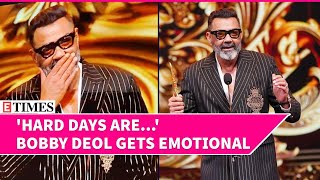 Bobby Deol Opens Up About Hard Phase In Life Gets Emotional After Winning IIFA Award  WATCH [upl. by Tram]