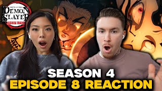 BEST EPISODE EVER  Demon Slayer Season 4 Episode 8 Reaction [upl. by Akener]