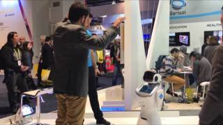 Sanbot Launches as Service Robot from China at CES 2017 [upl. by Sosthena775]