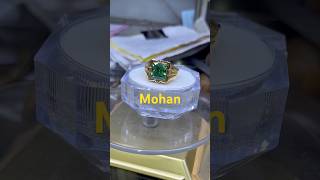 Green Stone ringcollection goldring gold jewellery ring goldjewellerymohan mohan ytshorts ￼ [upl. by Neyuq270]