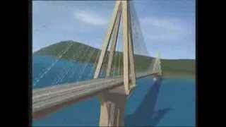 Rio Antirrio Bridge  Challenging Earthquakes [upl. by Iznik543]