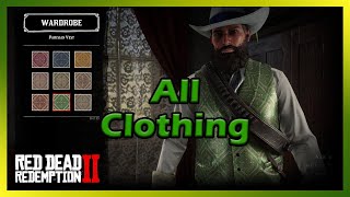 Red Dead Redemption 2  All Clothing Full Customization 100 Complete Showcase [upl. by Tamarra]