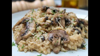 Risotto de champiñones receta paso a paso [upl. by Weig]