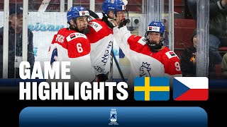 Highlights Sweden vs Czechia  2024 U18MensWorlds [upl. by Ira668]