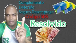 Complemento do Seguro Desemprego  Complemento de parcelas  Recurso 505  Resolvido [upl. by Lemon]