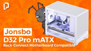 Jonsbo D32 Pro mATX Backconnect Motherboard compatible [upl. by Goulder]