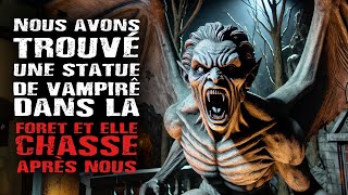 Nous avons trouvé une statue de vampire dans la forêt et elle chasse après nous [upl. by Llekcir]