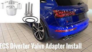 B9 Audi SQ5 ECS Diverter Valve Adapter Install [upl. by Denver]